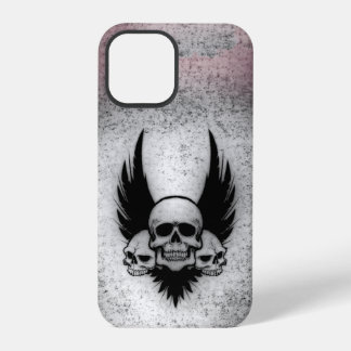 Skulls op Black Wings iPhone 12 Pro Hoesje