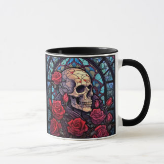 Skulls op zoek naar buiten koffie Mok