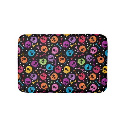 Skulls-patroon Badmat (Voorkant)