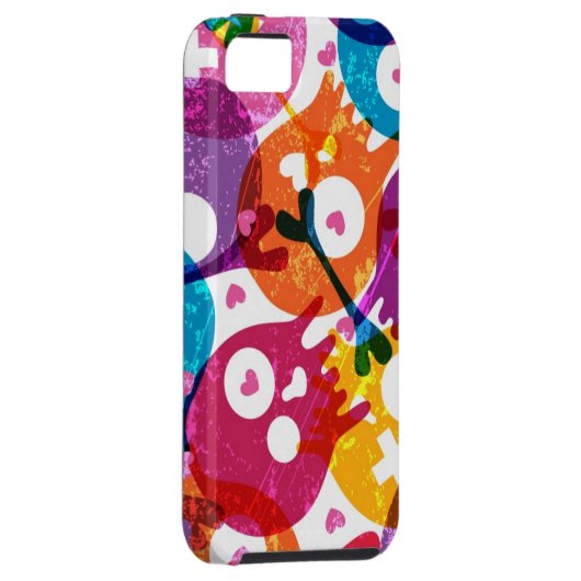 Skulls-patroon Case-Mate iPhone Case (Back/Rechts)