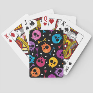 Skulls-patroon Speelkaarten