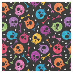 Skulls-patroon Stof