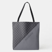 Skulls Pattern Monogrammed Canvas tas (Voorkant)