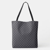 Skulls Pattern Monogrammed Canvas tas (Achterkant)
