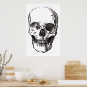 Skulls Poster Print Black & White Pop Art Posters (Keuken)