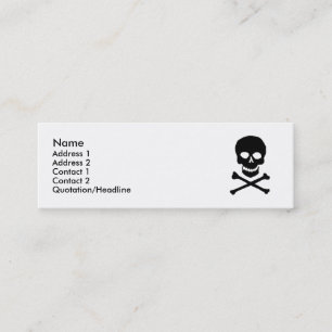 Skulls Profile Cards Mini Visitekaartje