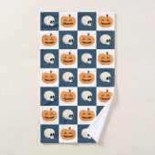 Skulls & Pumpkins Checks Bad Handdoek (Handdoek)