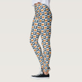 Skulls & Pumpkins Checks Leggings (Links)