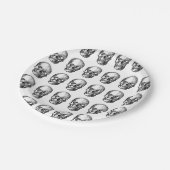 Skulls RIP 20s Funny 30th Halloween Gothic Verjaar Papieren Bordje (Gekanteld)