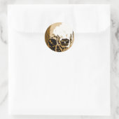 Skulls Ronde Sticker (Tas)