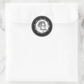 Skulls Ronde Sticker (Tas)