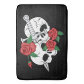 Skulls, Rozen ahd Dagger Badmat (Voorkant Verticaal)