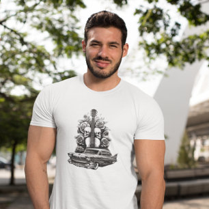 Skulls, Rozen & Lowrider Art T-shirt