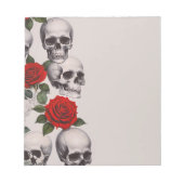 Skulls Rozen Notitieblok (Voorkant)
