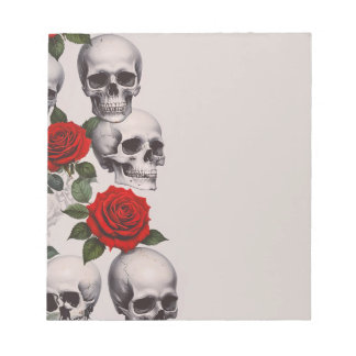 Skulls Rozen Notitieblok