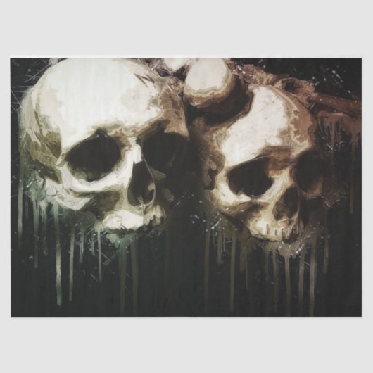 Skulls Rustic 16 deklappapier Tissuepapier (Voorkant)
