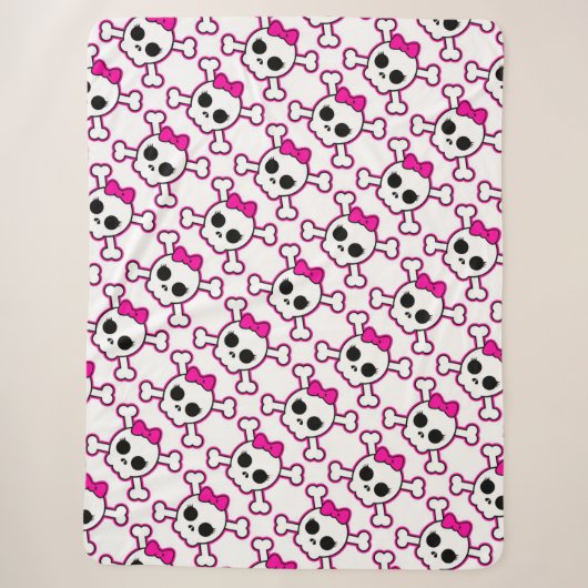 Skulls Sherpa Deken (Voorkant)