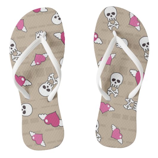 Skulls Teenslippers (Voetbed)
