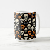 Skulls voor Halloween Koffiemok (Voorkant rechts)