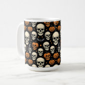 Skulls voor Halloween Koffiemok (Voorkant links)