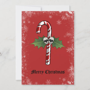 Skulls Vrolijk Kerstfeest Vakantie Kaart