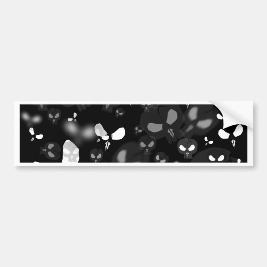 SKULLS WALLPAPIER BUMPERSTICKER (Voorkant)