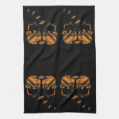 Skulls Wings of Butterflys Theedoek (Verticaal)