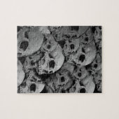 Skulls (zwart-wit) legpuzzel (Horizontaal)