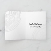 Skullthulhu Carte Jaune d'anniversaire effrayante (Intérieur)