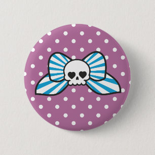 Skully Bow Ronde Button 5,7 Cm