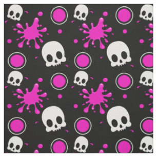 Skully (Hot Pink) Stof