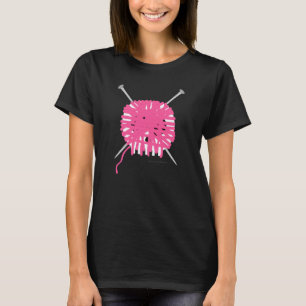 Skully Knitter T-shirt - Roze