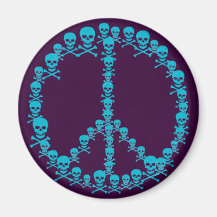 Skully Peace Sign Magneet