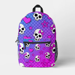 Skully Pop Kawaii Bedrukte Rugzak