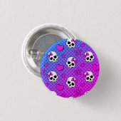 Skully Pop Kawaii Ronde Button 3,2 Cm (Voorkant /achterkant)