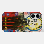 Skully Skull IPhone 16 Coque (Verso (horizontal))