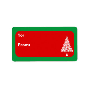 Skully Xmas Tree Etiket
