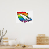 skullz en lippen. poster (Keuken)