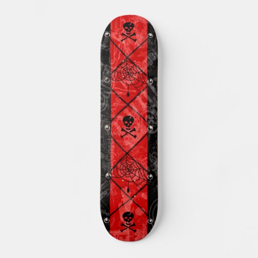 Skuls et araignées Skateboard Deck (Recto)
