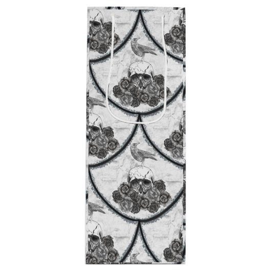 Skuls et Corbeaux Sac cadeau vin (Devant)