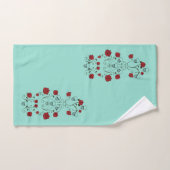 Skuls & Roses Serviettes de bain ensemble Turquois (Serviette à main)
