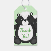 Skunk Baby shower Green Cadeaulabel (Voorkant)