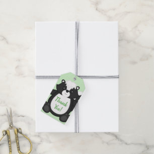 Skunk Baby shower Green Cadeaulabel