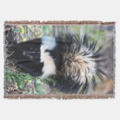 Skunk Black and White Deken (Voorkant)
