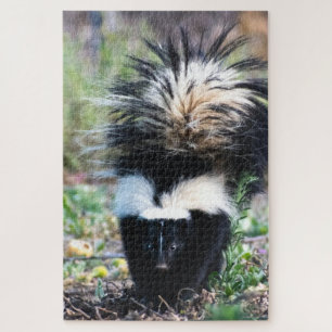 Skunk Black and White Legpuzzel