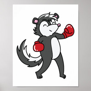 Skunk doet aan boksen poster