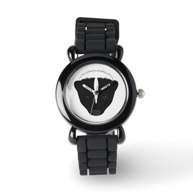 Skunk Face Horloge (Voorkant)