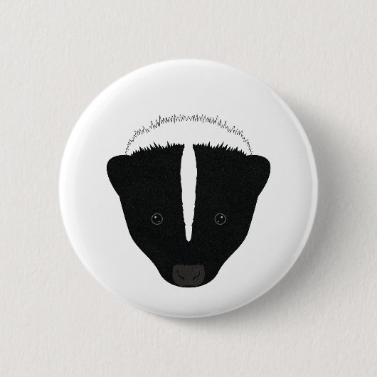 Skunk Face Ronde Button 5,7 Cm (Voorkant)