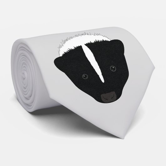 Skunk Face Stropdas (Opgerold)