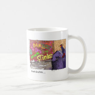 Skunk Graffiti Funny Cartoon Gifts & T-shirt Koffiemok